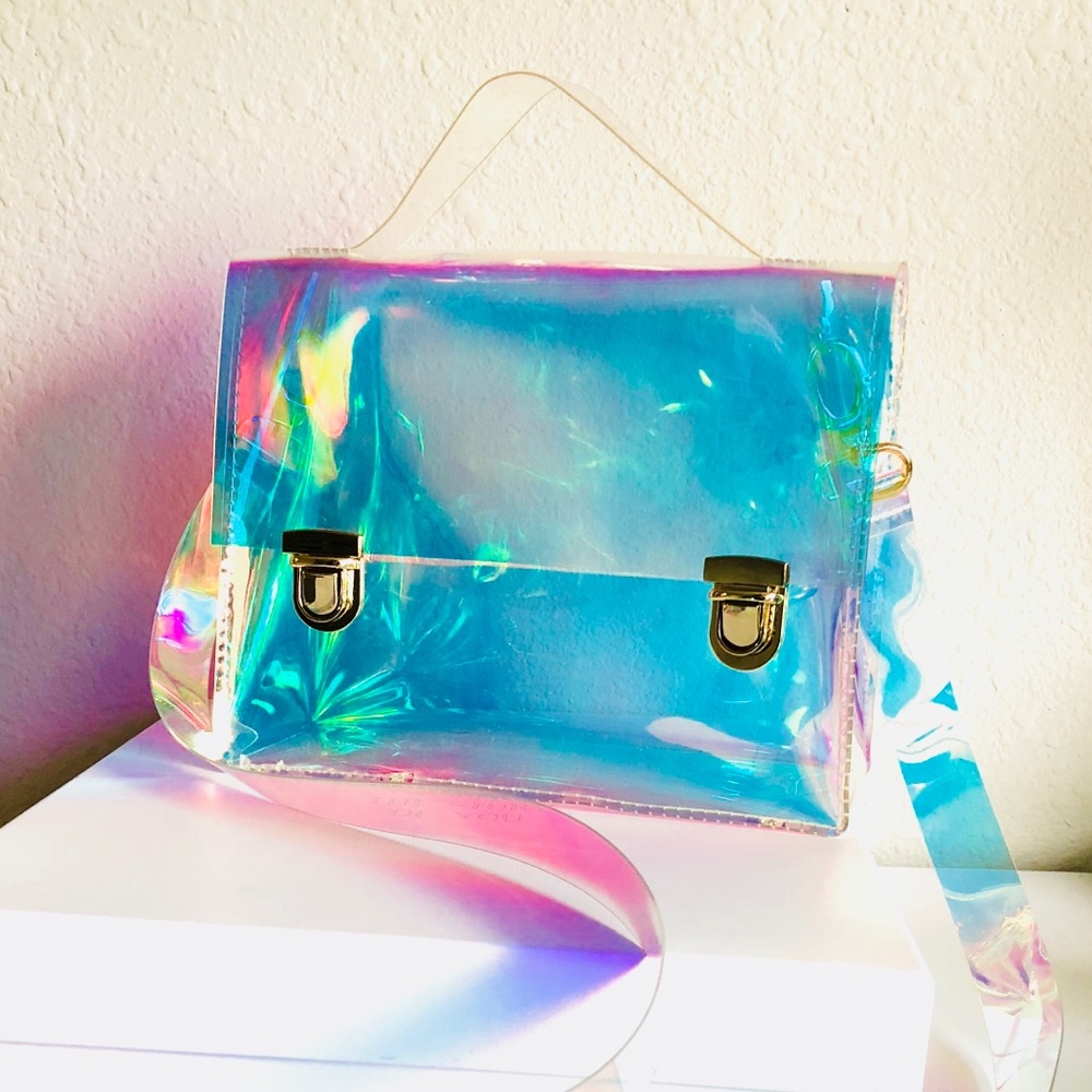 Holographic Iridescent UNICORN Messenger Bag